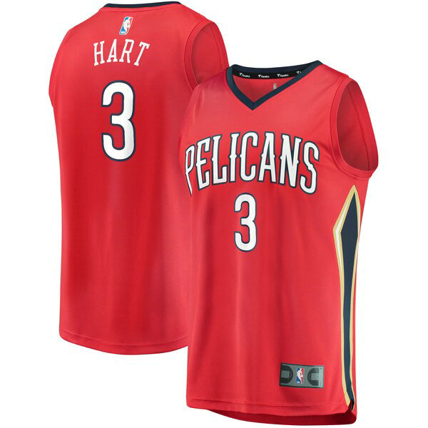 Camiseta Josh Hart 3 New Orleans Pelicans Statement Edition Rojo Hombre